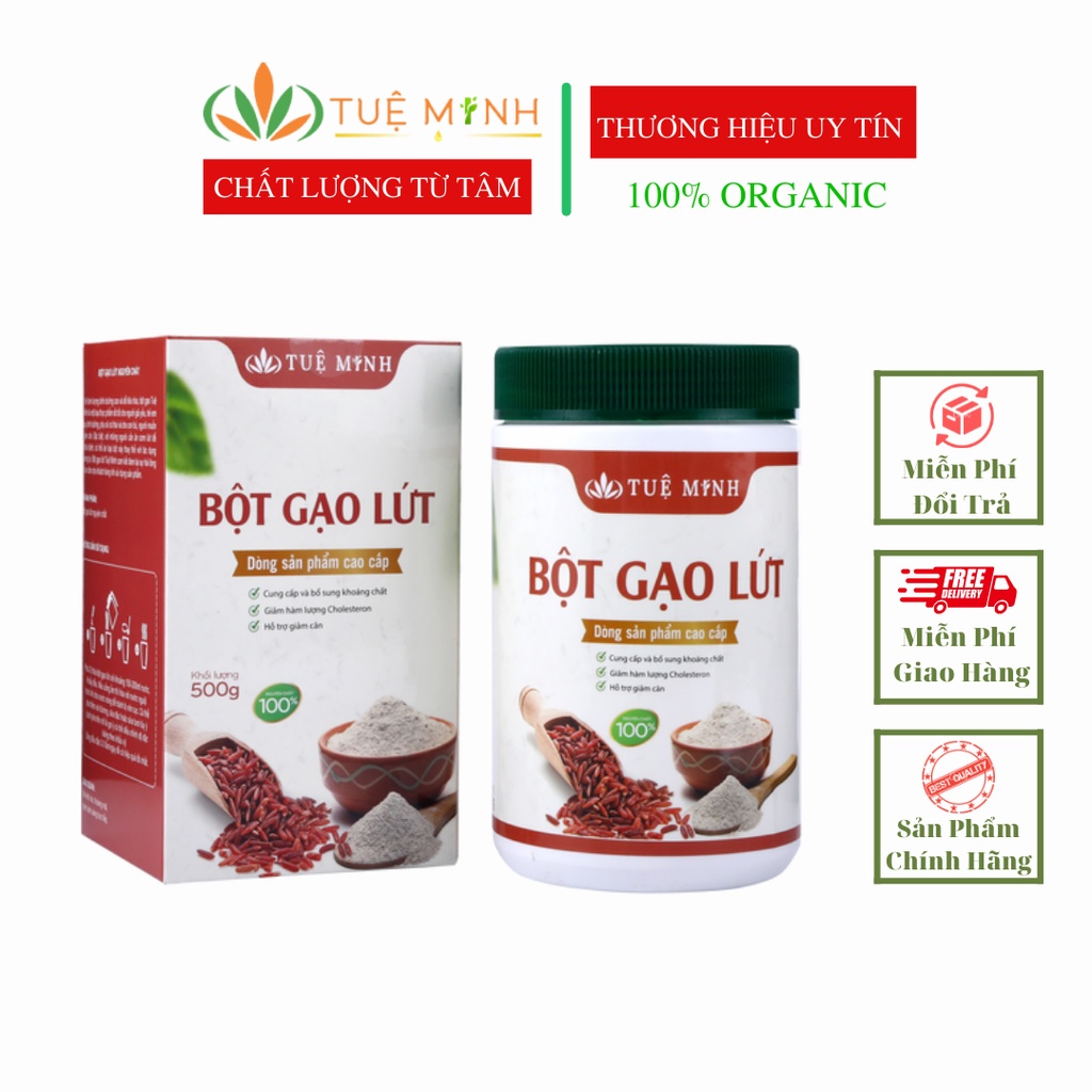 Bột Gạo Lứt Đỏ Giảm Cân Tuệ Minh Cao Cấp, Trà Gạo Lứt Giảm Cân Thanh Lọc Cơ Thể, Đẹp Dáng Sáng Da