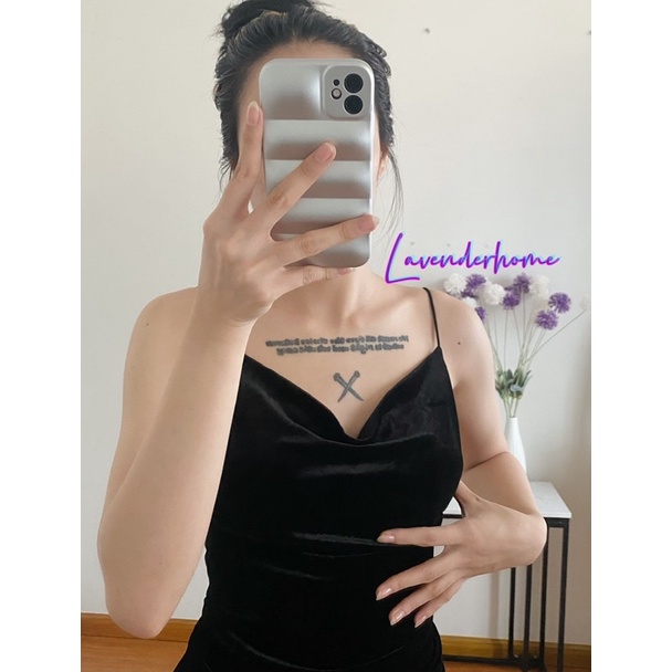 Đầm Nhung Có Mút Ngực  Nhung