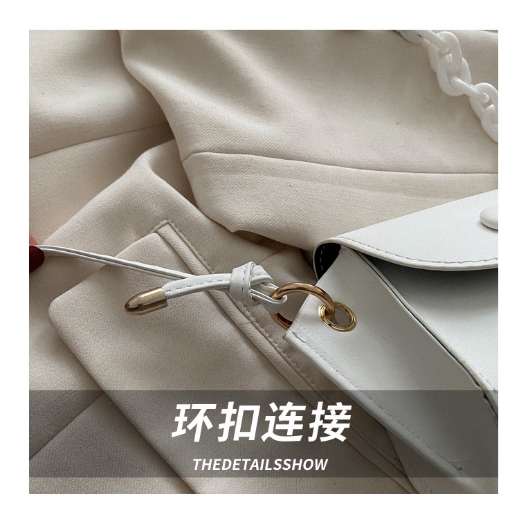 Túi Đeo Chéo Mini Hình Vuông Màu Trơn Phong Cách Thời Trang Mới 2022