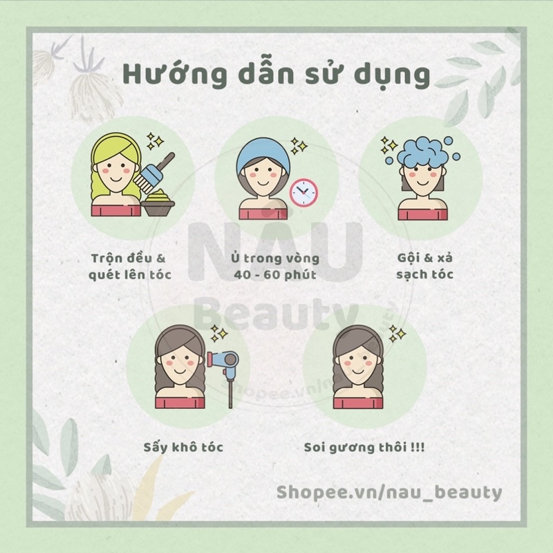 ( KHÔNG TẨY )Thuốc nhuộm tóc màu XANH TIÊN CÁ