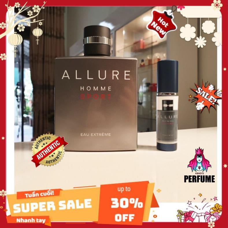 Paris Perfume [Chính Hãng] Nước Hoa Nam Mini 𝗔𝗟𝗟𝗨𝗥𝗘 𝗛𝗢𝗠𝗠𝗘 𝗦𝗣𝗢𝗥𝗧 𝗘𝗔𝗨 𝗘𝗫𝗧𝗥𝗘𝗠𝗘