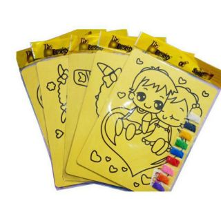 Combo 10 tranh cát khổ A4