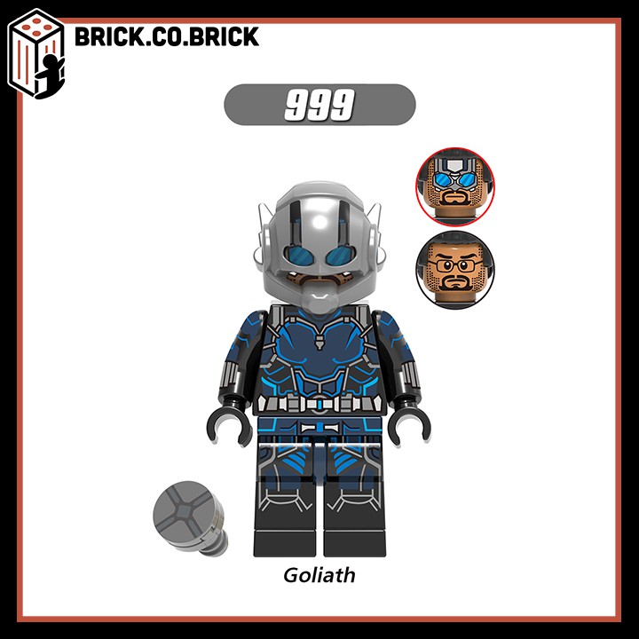 Lego Người Kiến và Chiến Binh Ong Xếp hình Ant Man and The Wasp Minifigure Siêu Anh Hùng Hank Pym Goliath X0224