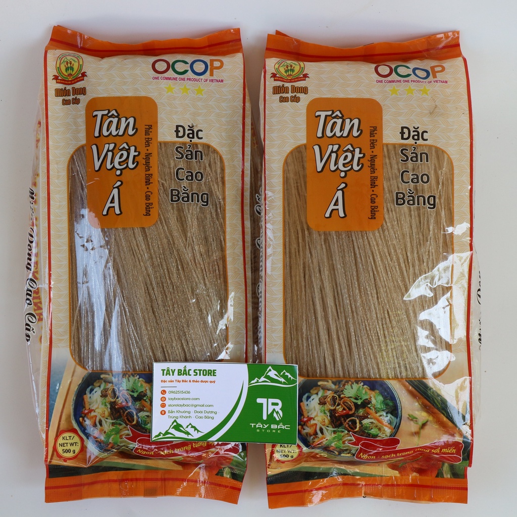 Miến Dong Cao Bằng Túi 500g Miến Dong Cao Cấp Dai Ngon 100% Bột Dong Riềng