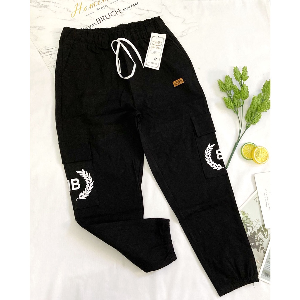 Quần dài bé gái freesize từ 40kg-45kg chất kaki thun, lưng thun dây rút được - cho tuổi TEEN - QD7