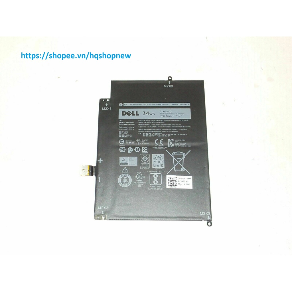 ⚡️[Pin zin] Pin laptop DELL Latitude 7285 WYCVV YX0XH 34Wh