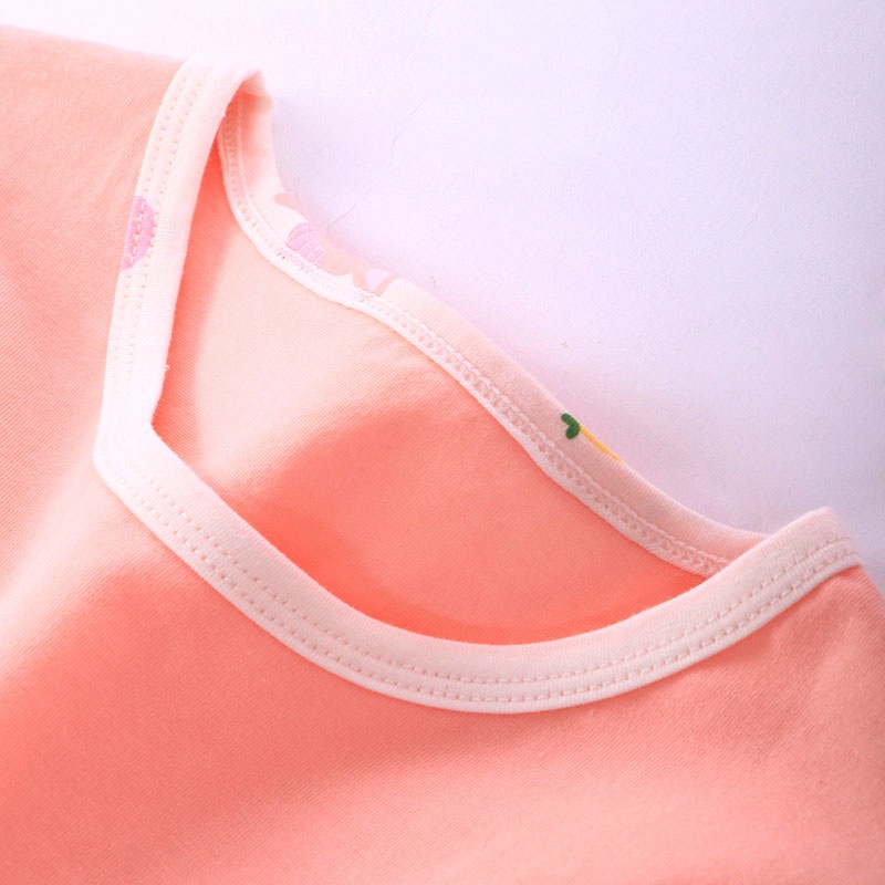 Bộ đồ ngủ dài tay mùa thu chất cotton cho bé Gái - chính hãng Mamdadkids