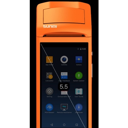 Sunmi V1 máy Pos bán hàng cầm tay in bill. Now,Sapo,Pos365, Kiotviet....