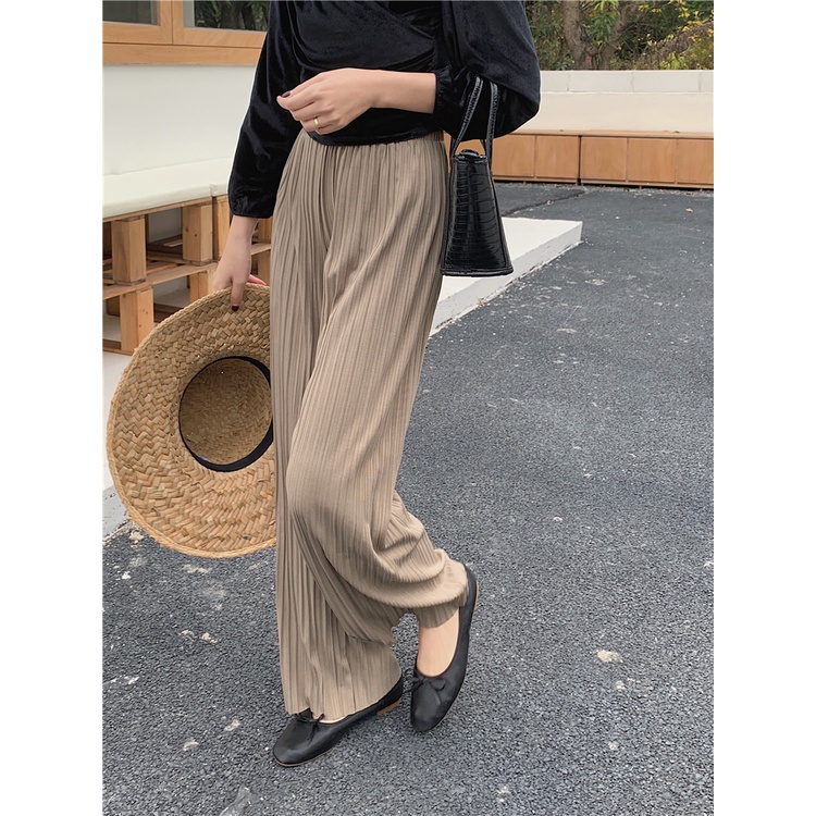 Quần Dài Ống Rộng Lưng Cao Tôn Dáng Hợp Thời Trang 49258