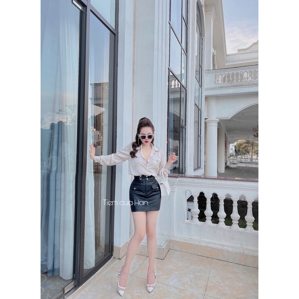 Chân Váy Da Hot Trend 2021