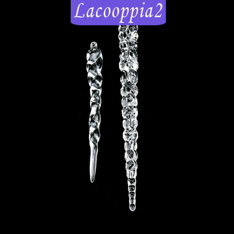 Icicle Ornaments Acrylic Crystal Christmas Tree Ornament Clear Hanging Decor