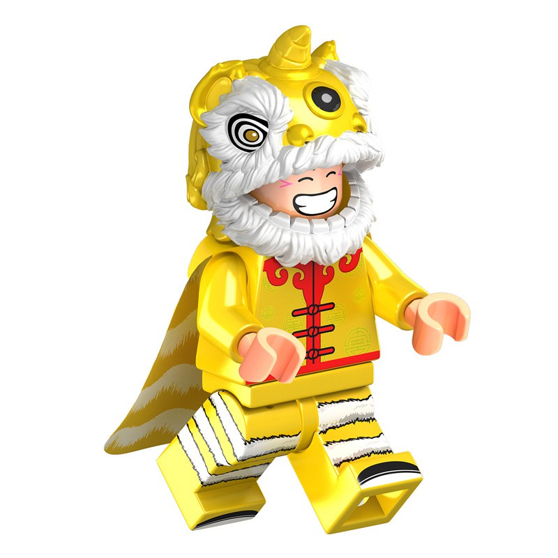 Minifigures Nhân Vật Múa Kỳ Lân Sư Tư Siêu Đẹp Mẫu Mới Ra - Đồ Chơi Lắp Ráp Mini