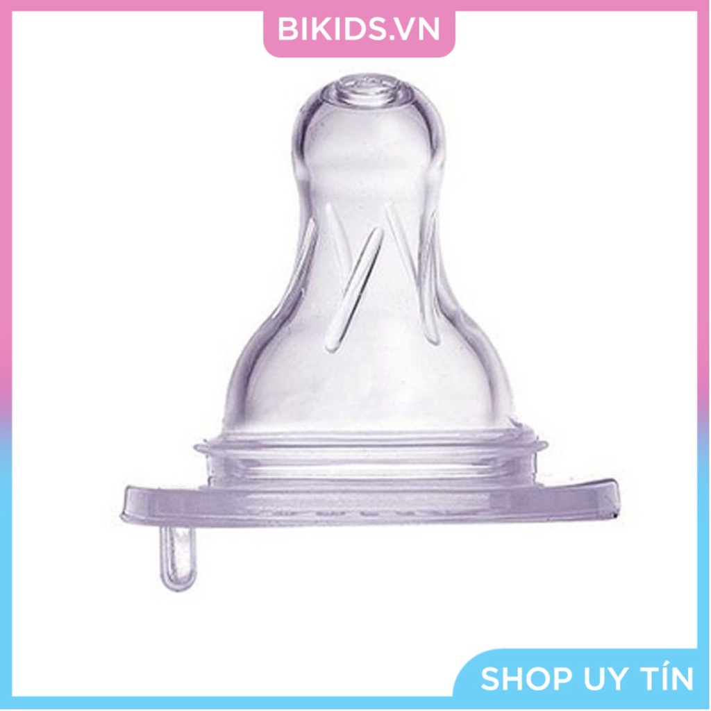 Farlin - Núm ty silicone siêu bền chống sặc cổ rộng - cổ nhỏ