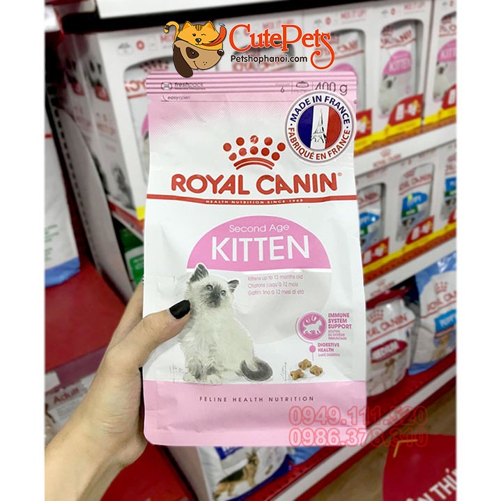 Thức ăn cho mèo, Hạt Royal Canin mèo con Kitten 36 túi hãng 400g - Phụ kiện thú cưng Hà Nội