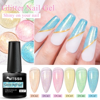Sơn móng tay gel uv mtssii 6ml lấp lánh lâu trôi