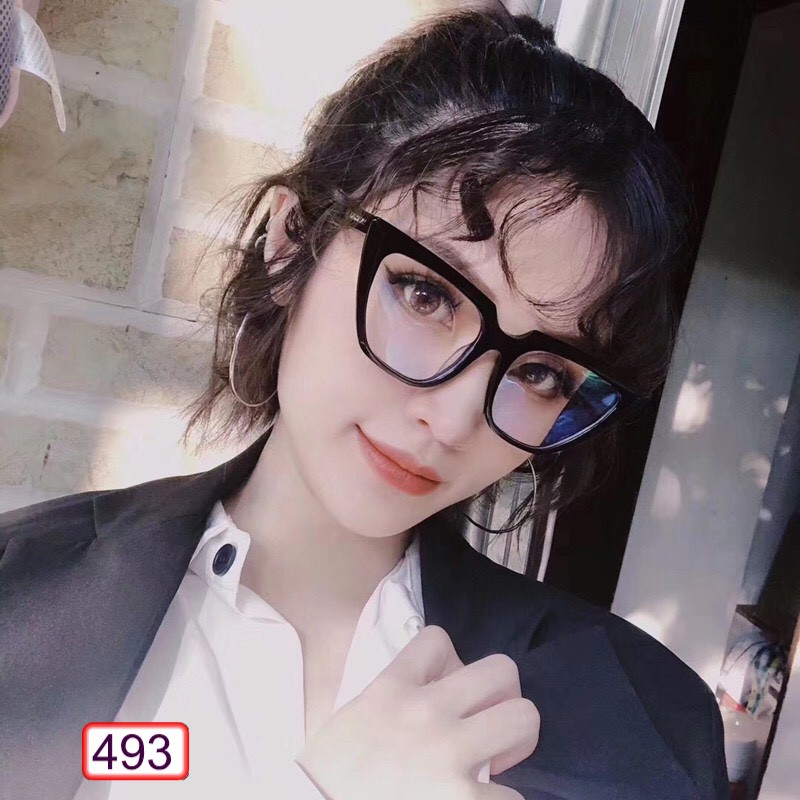 [Mã FARSSTGRE giảm 5K đơn bất kỳ] MẮT KÍNH GỌNG CẬN SIÊU CẤP FORM XẾCH TÂY 493 SANG CHẢNH HOT TREND