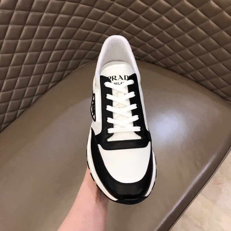 Giày thể thao/sneaker nam Prada da thật cao cấp phối 2 màu phong cách