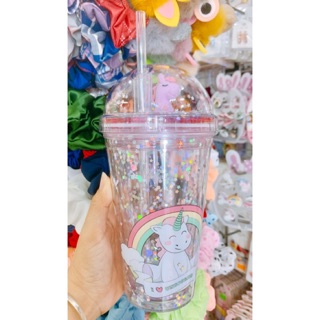 Ly nước unicorn dễ thương dung tích 450ml