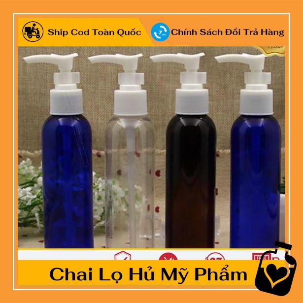 Chai Chiết Mĩ Phẩm ❤ TOP GIÁ RẺ ❤ Chai xịt trong vòi nhấn sữa tắm [100ml/150ml/200ml/250ml] - chai lọ mỹ phẩm .