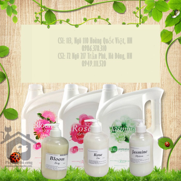 Sữa tắm hương hoa 500ml cho chó mèo