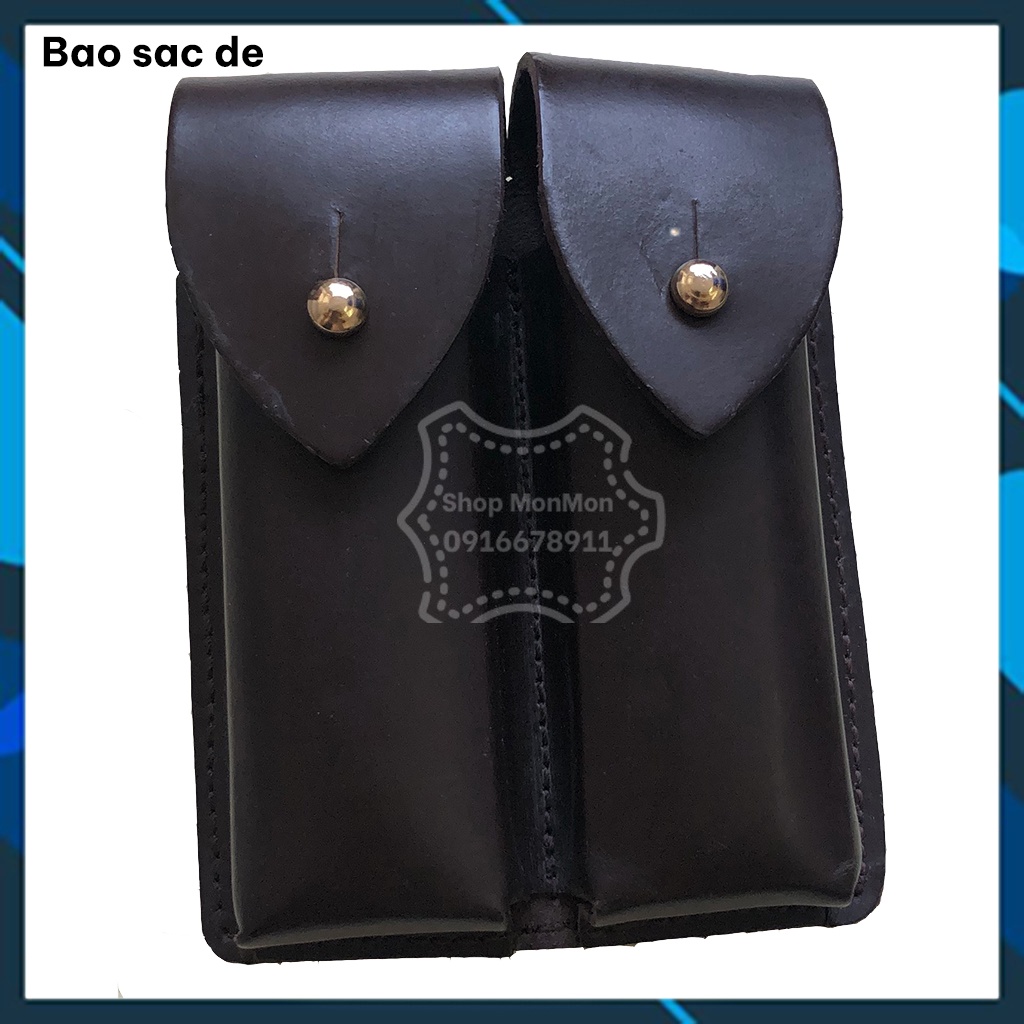 Bao đựng băng đạn, túi đựng hộp tiếp đạn cho súng ngắn K54, K59, CZ83, Zoraki