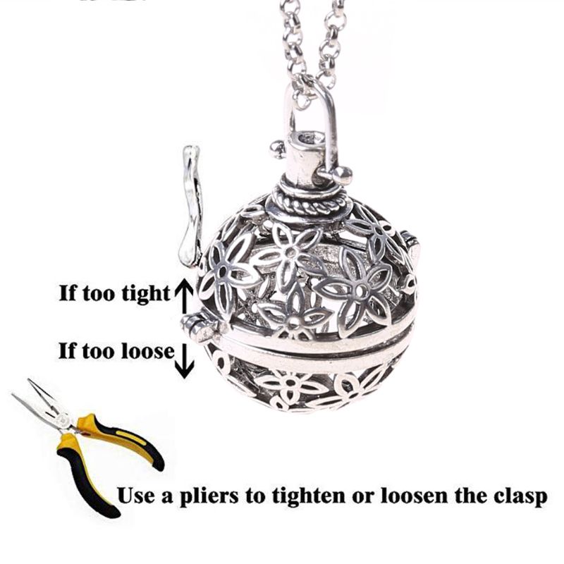 Vòng cổ Mặt Đá Nham Thạch Màu Bạc Thời Trang Cho Nữ