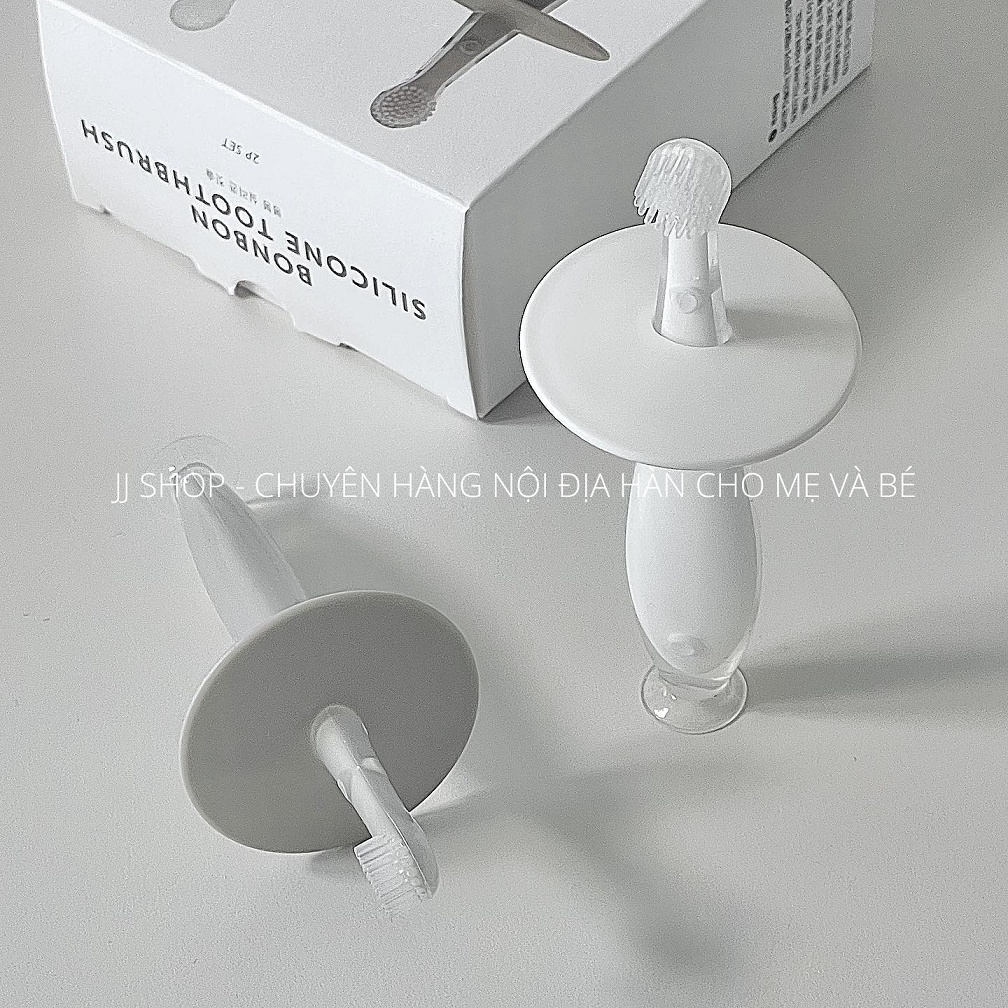 Bàn Chải Đánh Răng Silicon BonBon Cho Bé Hàn Quốc - MADE IN KOREA
