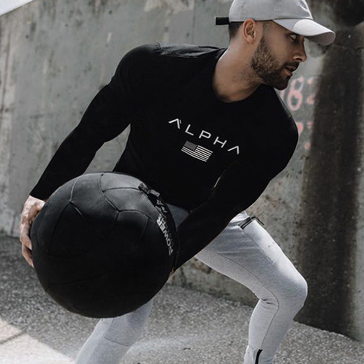 Áo tập GYM nam - Áo dài tay nam Alpha | BigBuy360 - bigbuy360.vn