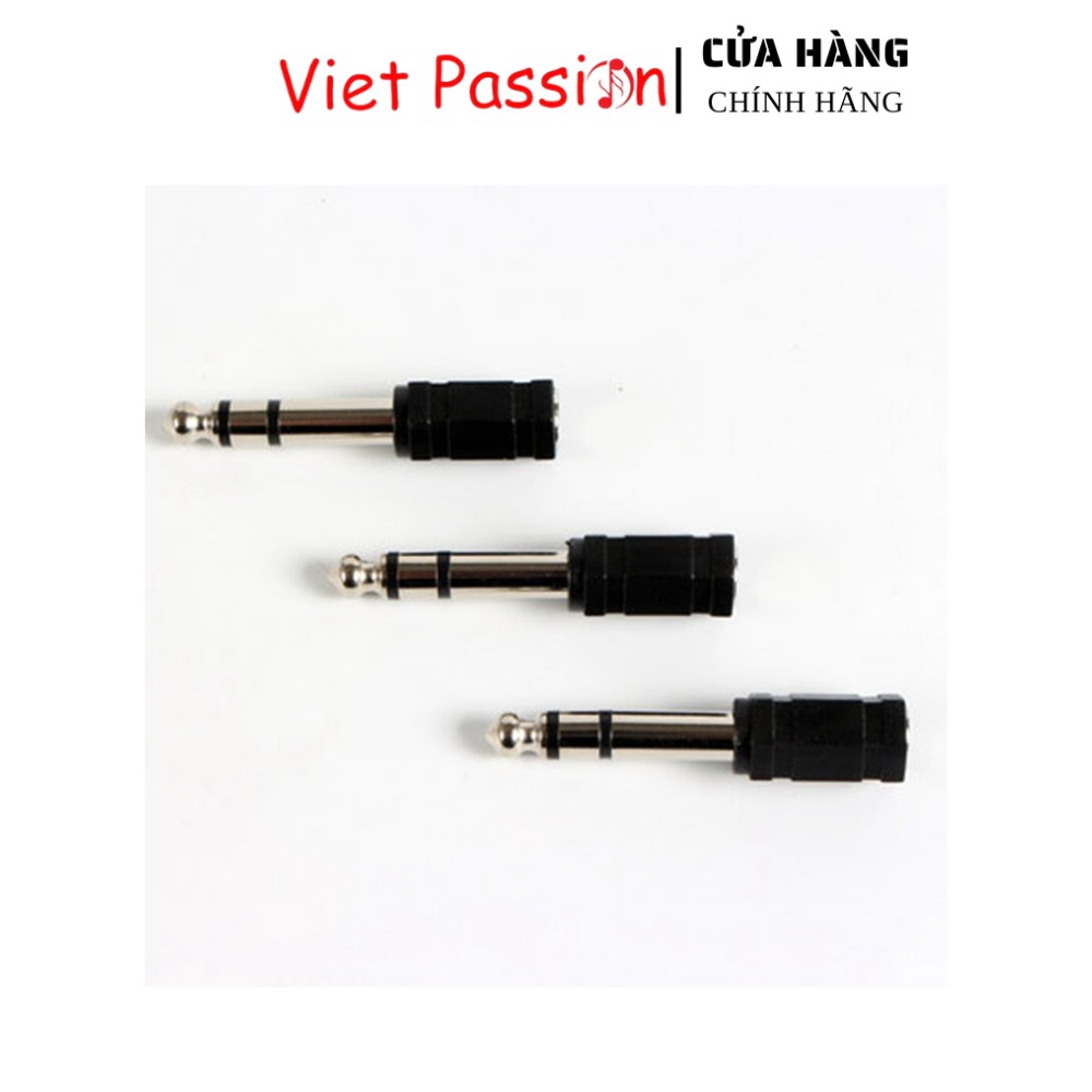 Jack chuyển đổi tín hiệu từ 3,5mm ra 6,5mm hoặc 6,5mm ra 3,5mm chất liệu nhựa Viet Passion