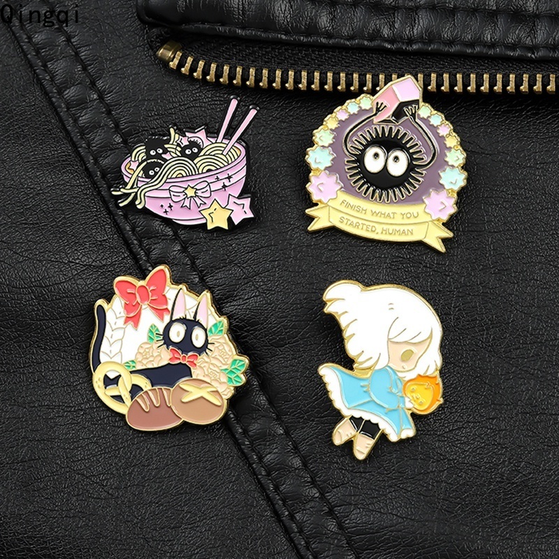 Ghim cài áo MISS ZOE họa tiết hoạt hình phong cách Nhật Bản