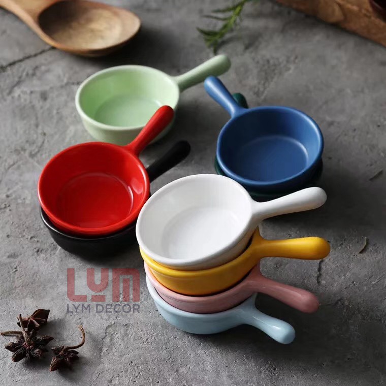 Chén nhỏ đựng gia vị, chén nước chấm có tay cầm S11x6cm