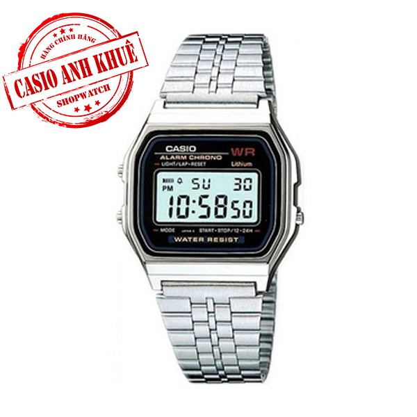 Đồng hồ nữ dây kim loại Casio chính hãng Anh Khuê A159WA-N1DF