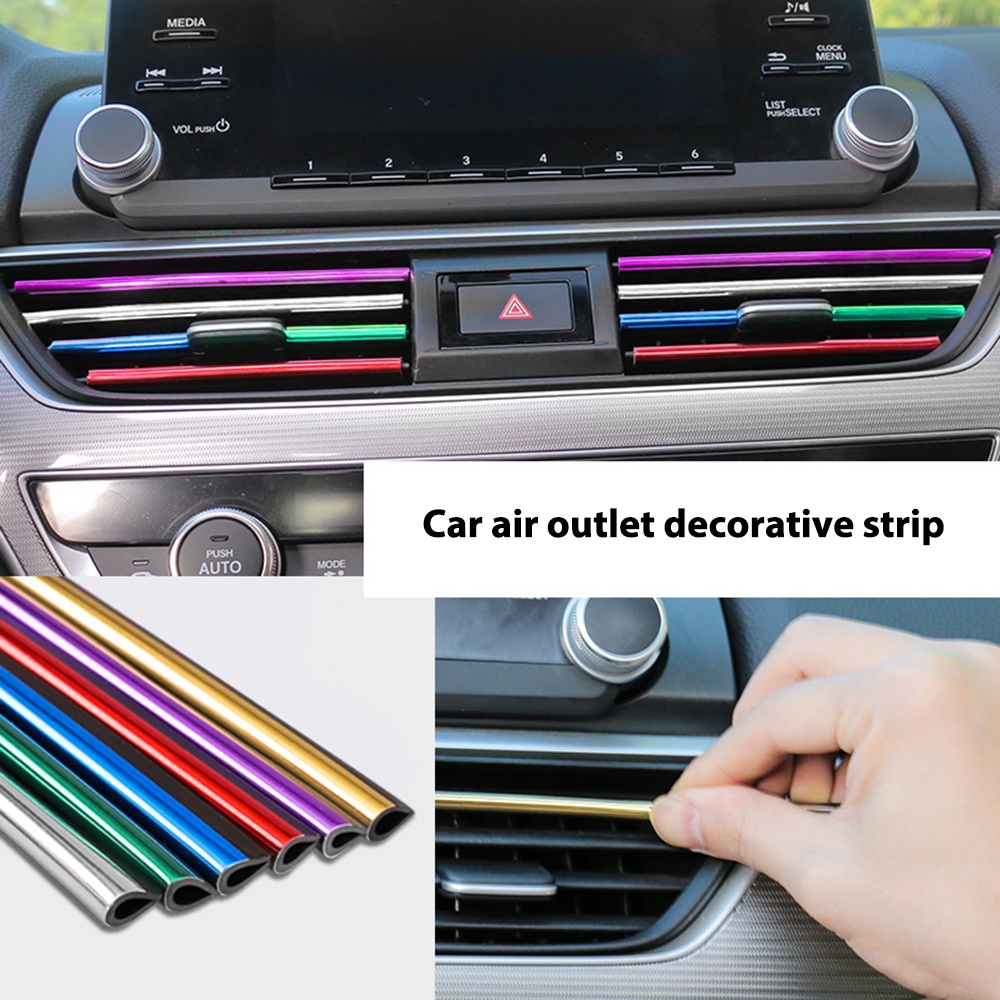 Set 10 Dây Viền Chữ u Trang Trí Máy Điều Hòa Xe Hơi