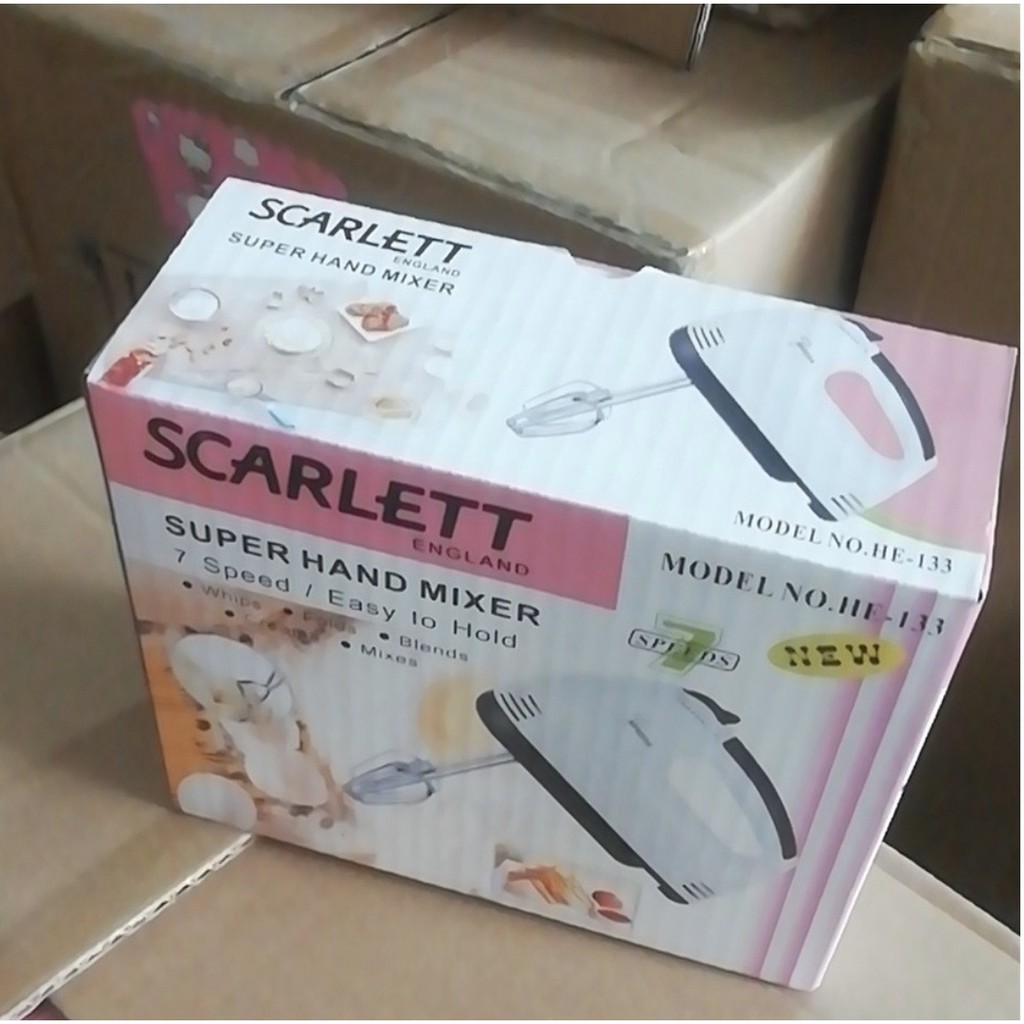 Máy đánh trứng cầm tay SCARLETT 180W 07 tốc độ