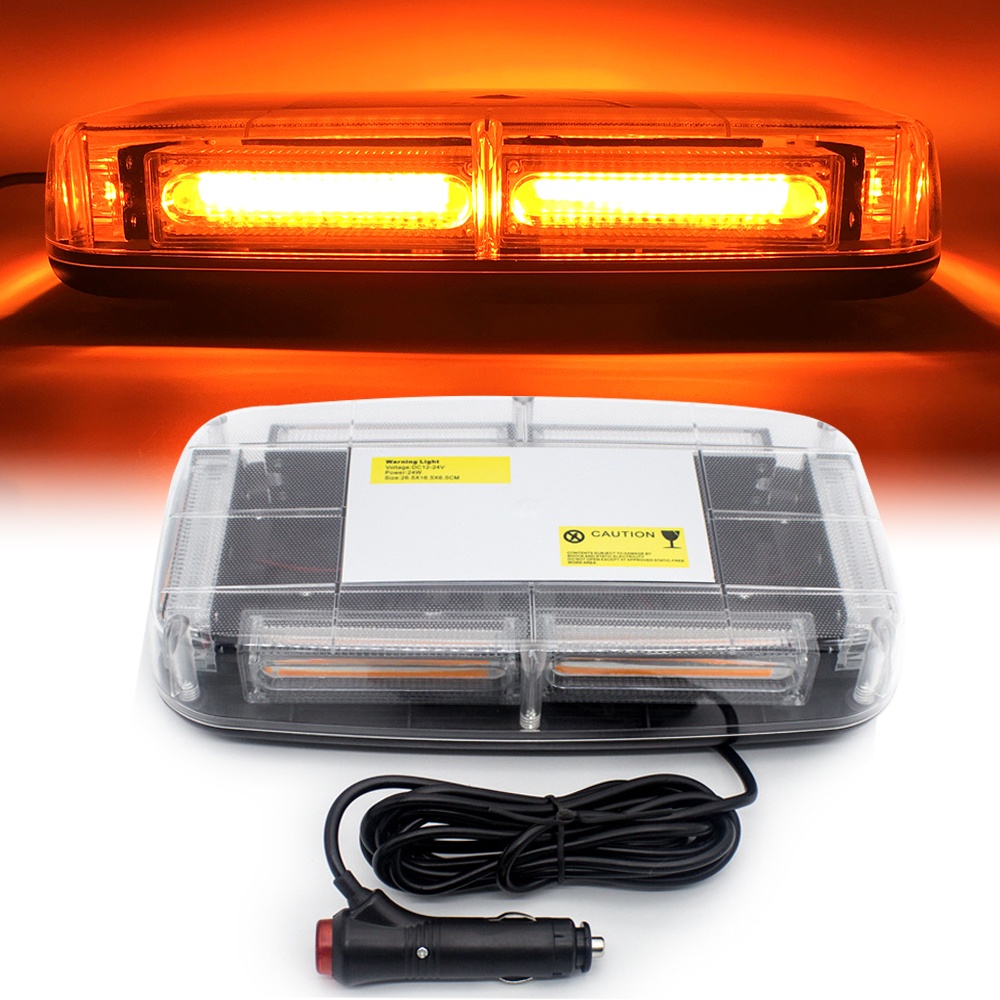 Đèn LED COB Nhấp Nháy Cảnh Báo Khẩn Cấp Gắn Nóc Xe Hơi / Xe Tải Màu Đỏ / Xanh Dương / Vàng