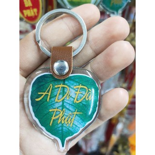 Móc khoá adi đà phật, móc hồ lô bình an, lá cờ phật giáo