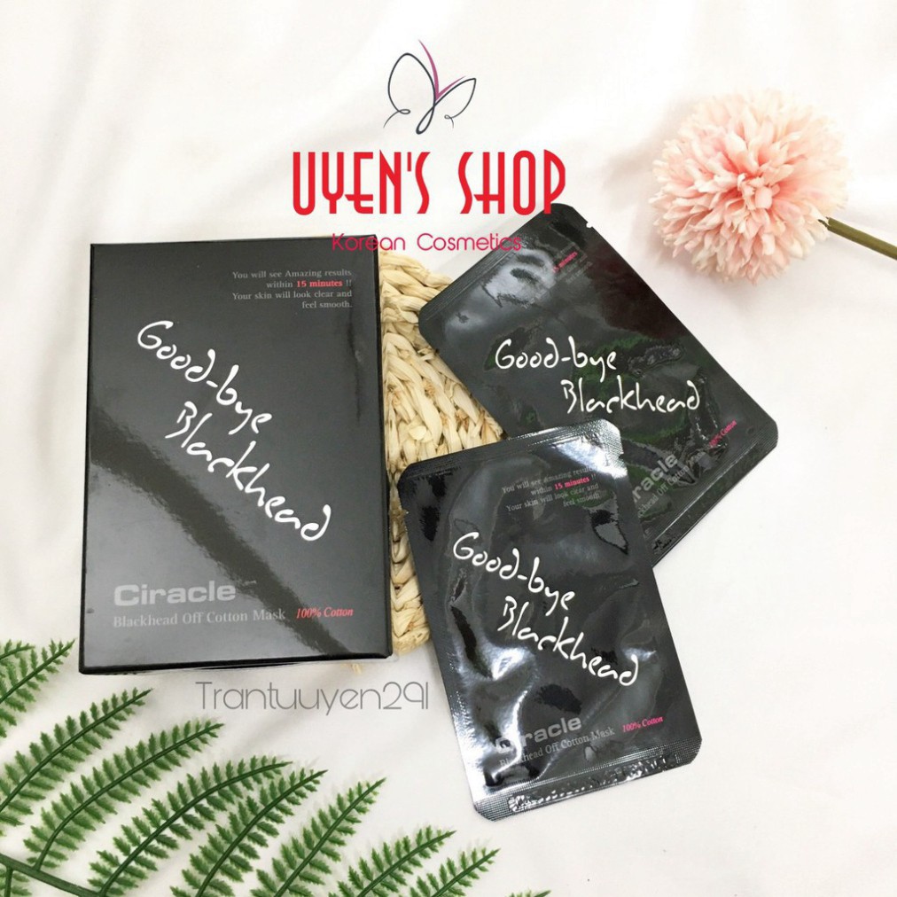 HHN DVQ (một miếng) Lột mụn đầu đen Ciracle Goodbye Blackhead Off Cotton Mask 1pcs 8 HHN