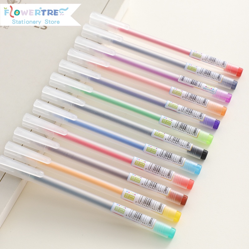 Set 12 bút bi nhiều màu sắc