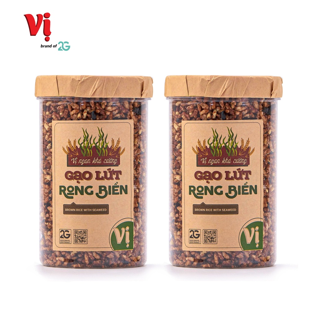 (Combo) 2 Gạo Lứt Rong Biển Vị - Hũ 220g