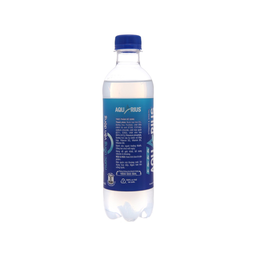5 chai nước uống vận động Aquarius 390ml