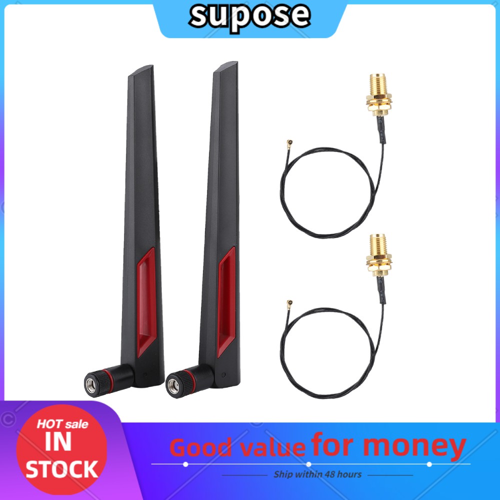 Set 2 Ăng Ten Mạng Không Dây M.2 Ngff 8dbi Ac688 Ipex 4 | BigBuy360 - bigbuy360.vn