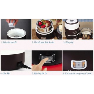 Hộp Cơm Cắm Điện 3 Tầng Cao Cấp