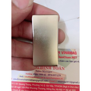 Nam châm chữ nhật 50x25x5mm loại nam châm vĩnh cửu N50
