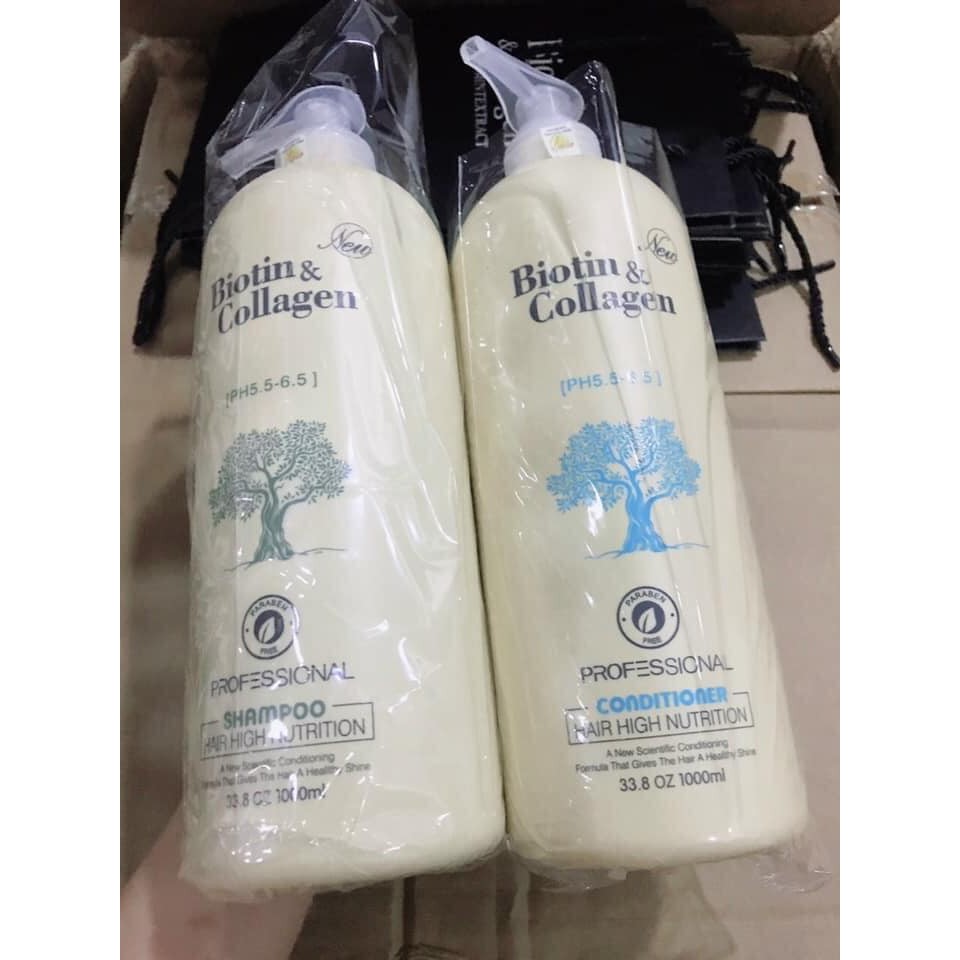 Cặp DẦU GỘI XẢ BIOTIN COLLAGEN 1000ml | BigBuy360 - bigbuy360.vn