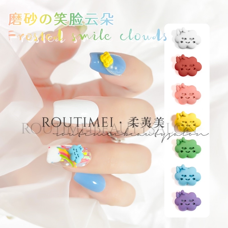 Charm mây mix nhiều màu trang trí nail/móng tay