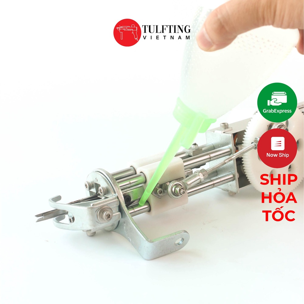 Dầu tra máy tufting thêu xù thêu nổi, tra máy khâu máy may công nghiệp