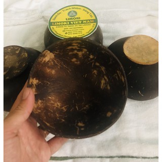 Combo 4 Chén Gáo Dừa Có Đế 7-11cm