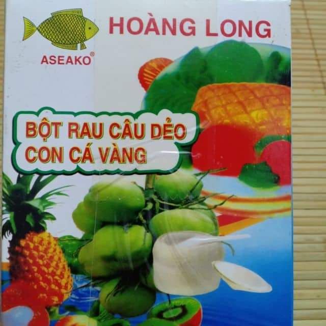 Hộp 12 gói bột rau câu dẻo con cá vàng