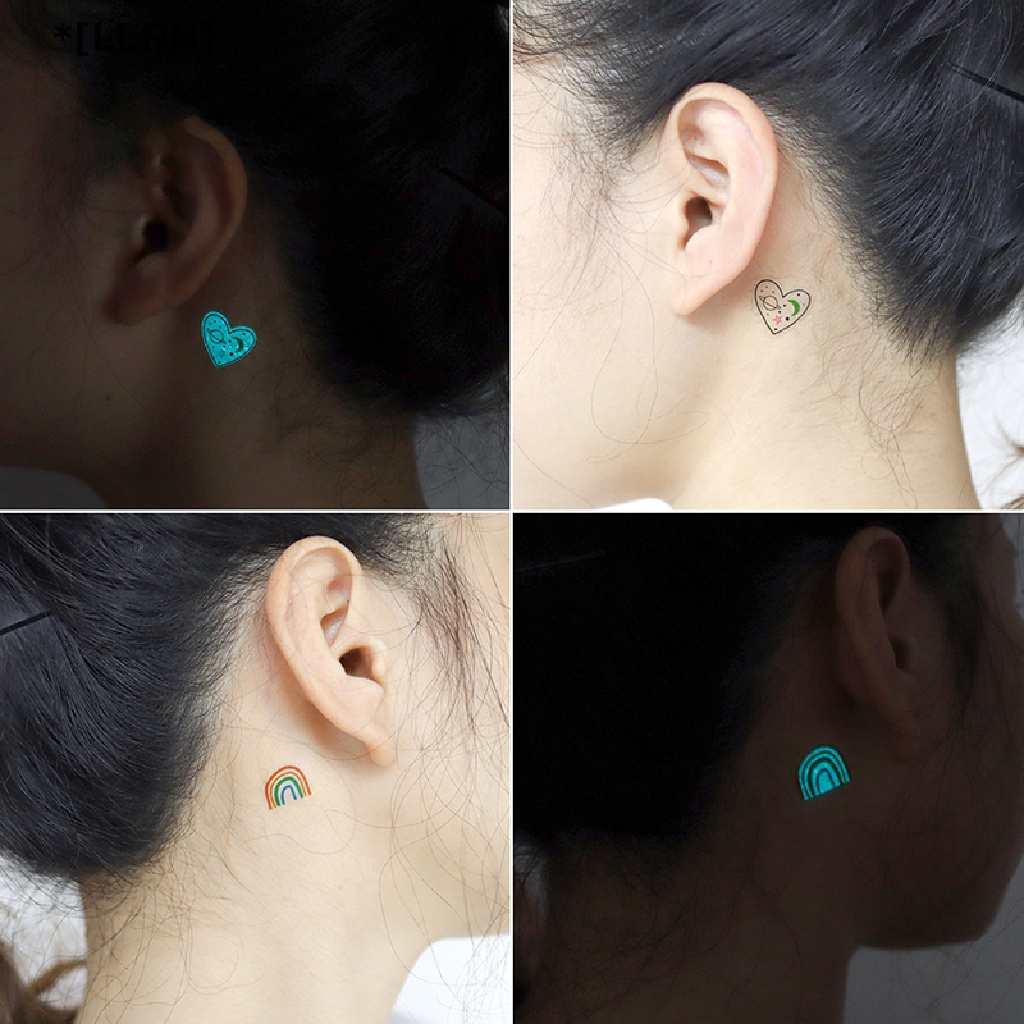Set 10 Tấm Hình Xăm Dán Họa Tiết Chòm Sao Phản Quang Độc Đáo
