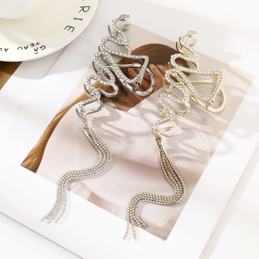 Kẹp Tóc Tua Rua Đính Đá Thời Trang Cho Nữ